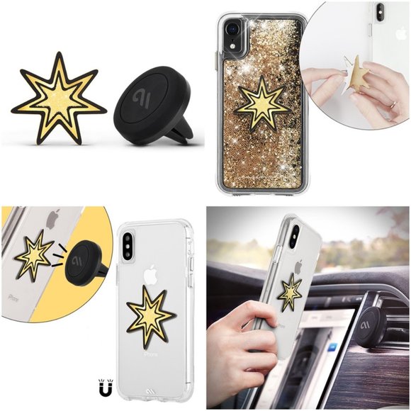 casemate Accessories Casemate Gold Glitter Star Charm Car Vent Mount Poshmark